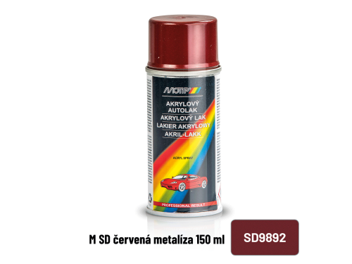 ŠKODA 9892 červená metalíza – 150 ml