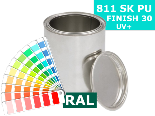Baril 811 Steelkote Finish 30 UV+ - Dvousložková polyuretanová vrchní barva 2,5 l - míchaná